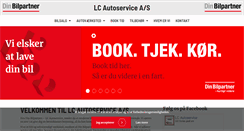 Desktop Screenshot of lcautoservice.dk